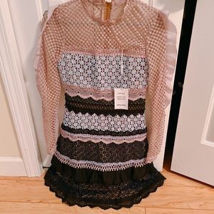Self portrait lace dress brand new